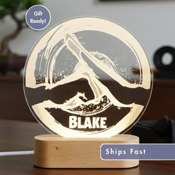Karate Night Light – Personalized LED Lamp for Martial Arts Fans - Picture 1 of 8